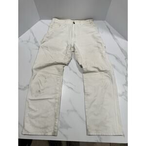 Dickies White Painter Pants Mens 32 x 32 Cotton Work Carpenter Paints